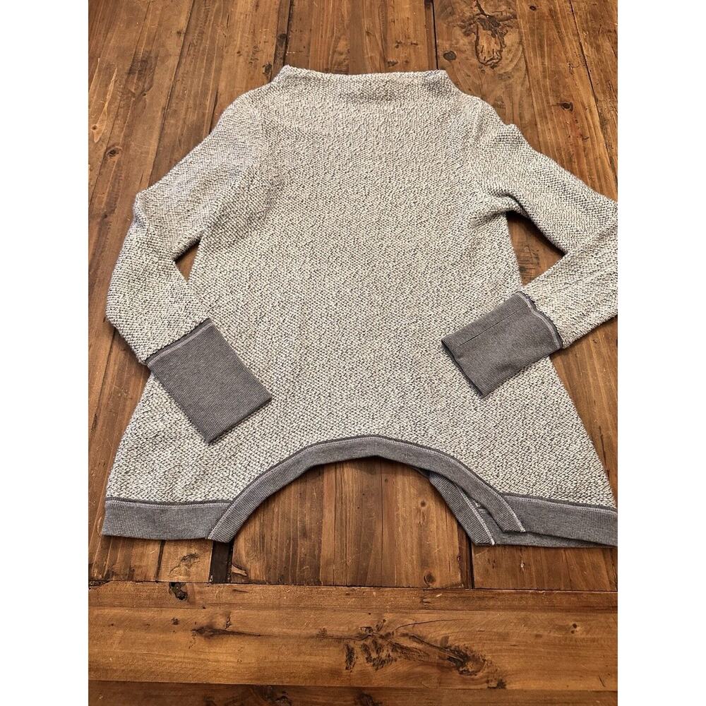 Anthropologie Postmark Knit Sweater Tunic Size XS Gray Cabincore Casual Comfort